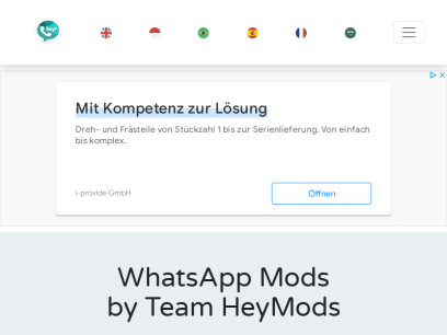GB WhatsApp, YO WhatsApp &amp; WhatsApp PLUS by HeyMods team - Latest Universal WhatsApp MODS APK Download