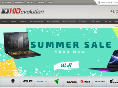 HIDevolution.com - Specializing in customized gaming laptops, mobile workstations, desktops, and mobile devices