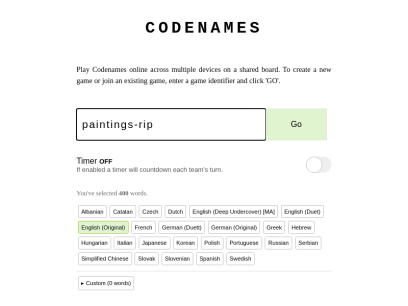 Codenames - Play Online