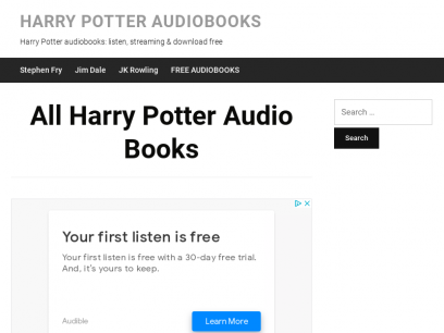 download harry potter audio books stephen fry online