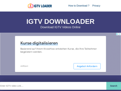 IGTV Video Downloader Online 🔥 | IGTV Downloader