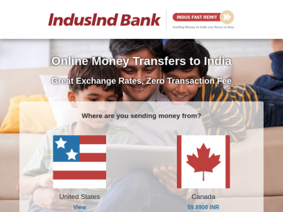 Select a Country | Indus Fast Remit | Online Money Transfers to India