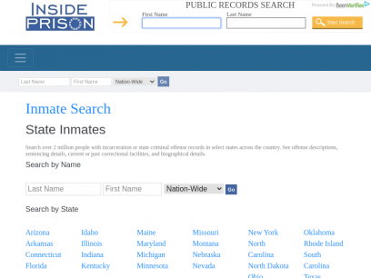 Inside Prison | Inmate Search | Sex Offender Search | Prison Stories | Crime Rates 