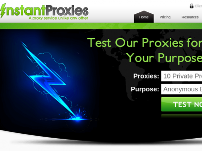 InstantProxies | Web&#039;s Most Advanced Private Proxies