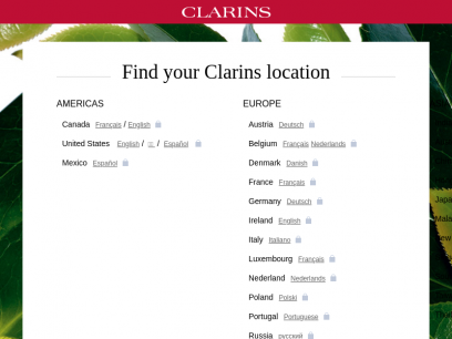 Global Website - CLARINS