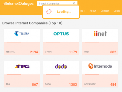 Internet Outages ISP Outage MAP LIVE - 1