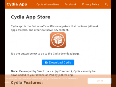 Cydia AppStore ( Jailbreak All iOS Versions )