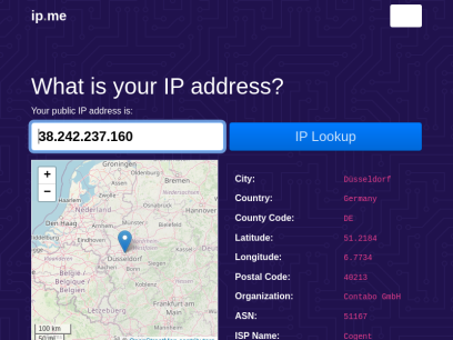 What
is my public IP address - IP.ME