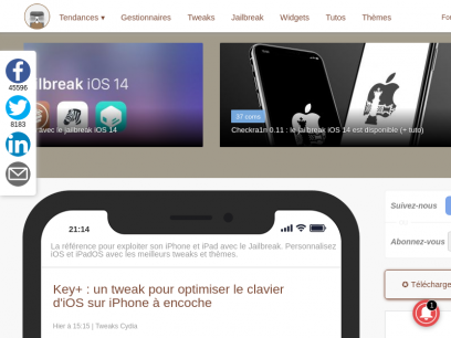 iPhoneTweak : jailbreak et Cydia pour iPhone et iPad