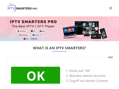 IPTV Smarters App is a fabulous video streaming player