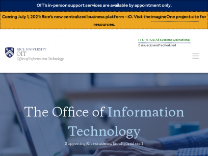 Office of Information Technology | Rice University
