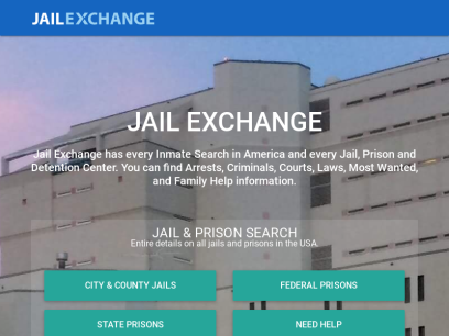 Free Information on Every Jail, Prison and Inmate in the Criminal Justice System