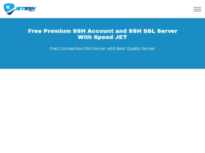  JetSSH.com | Free Premium SSH Account and Fast SSH SSL Account Such as Speed Jet 