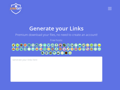 Juba-Get - Free premium link generator