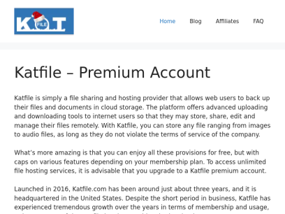 Katfile Premium Account