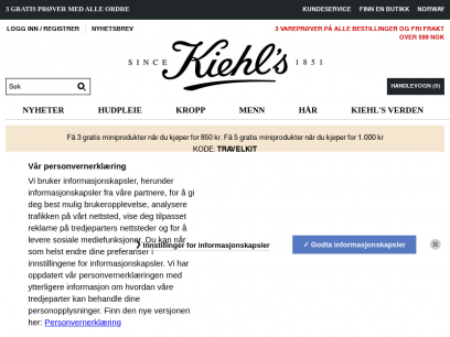 Sites like kiehls.no &
        Alternatives
