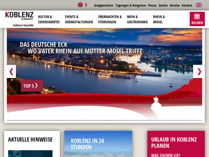Willkommen in Koblenz an Rhein und Mosel&nbsp;-&nbsp;Koblenz-Touristik