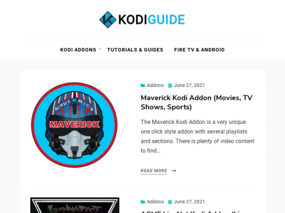 Kodi-Guide.com &ndash; Best Addons for Kodi, Fire TV and Android TV