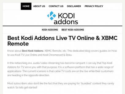 Best Kodi Addons Live TV Online &amp; XBMC Remote