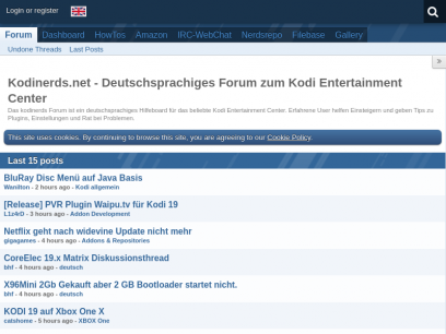 Kodinerds.net - Deutschsprachiges Forum zum Kodi Entertainment Center