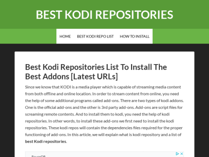Best Kodi Repositories that still works in 2021 to install the Kodi addons