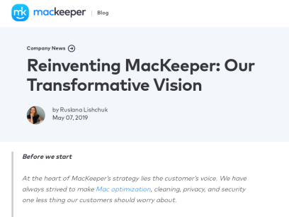Reinventing MacKeeper: Our Transformative Vision