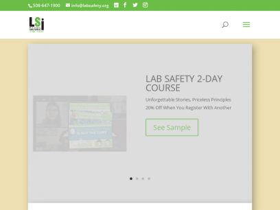 Lab Safety Institute - Courses, OSHA Training for Chemical Laboratories