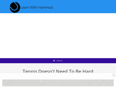 Tennis Coaching and Tips - Learn With Hammad