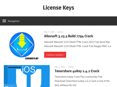 License Keys - Download License Key, Serial Key Activation Key &amp; Patch File With Installer