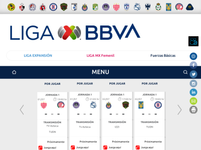 LIGA MX - Página Oficial de la Liga Mexicana del Fútbol Profesional