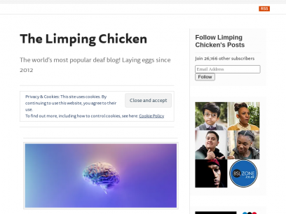 The Limping Chicken | The world&#039;s most popular deaf blog! Laying eggs since 2012