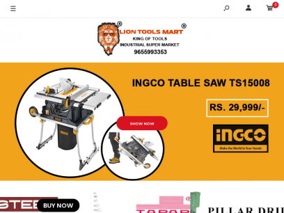Lion Tools Mart : Buy Industrial Products and Machines &amp; Tools Shop