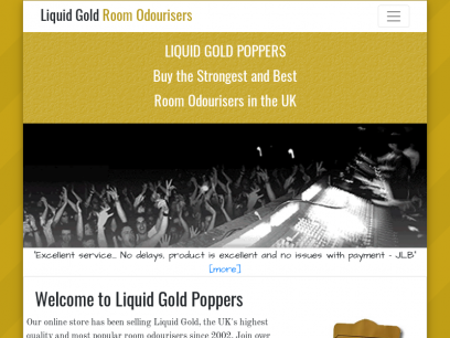 Sites like liquidgoldpoppers.co.uk &
        Alternatives