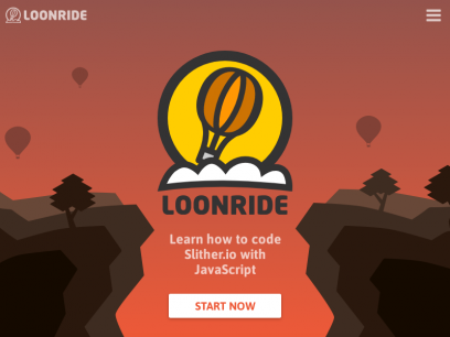 Loonride - Learn how to code Slither.io and other popular games