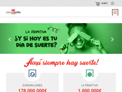 Loterías | Comprar Lotería Online | Lotería Castillo
