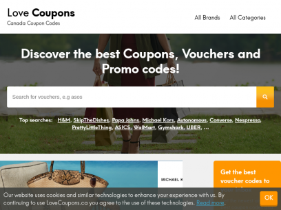 LoveCoupons.ca - Canada's #1 Coupon &amp; Promo Discounts