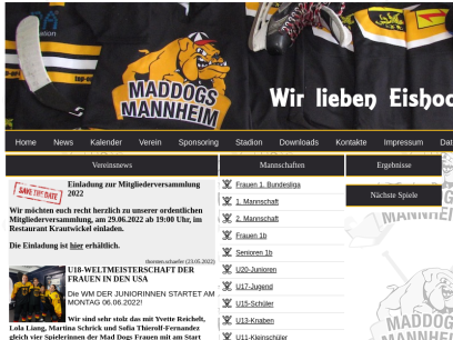 Mad Dogs Mannheim :: Eishockey Verein