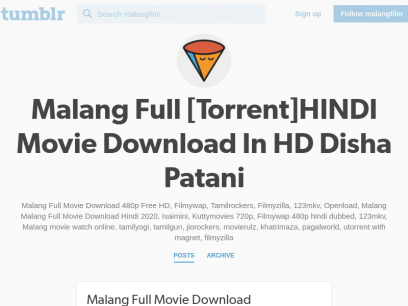 Malang Full [Torrent]HINDI Movie Download In HD Disha Patani