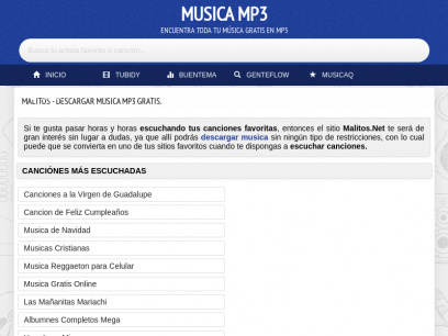 Malitos - Descargar Musica MP3 Gratis.