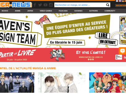 Manga news - Toute l'actualité manga et anime en France et au Japon