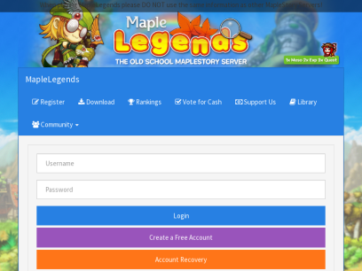 MapleLegends - Play Old School MapleStory for FREE since 2015.