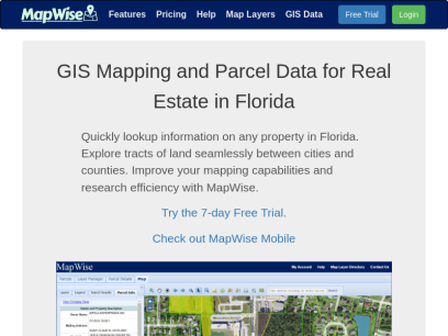 Florida GIS Mapping System for Real Estate Professionals