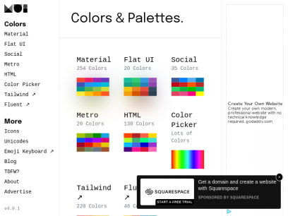 Material Design Color, Flat Colors, Icons, Color Palette | Material UI