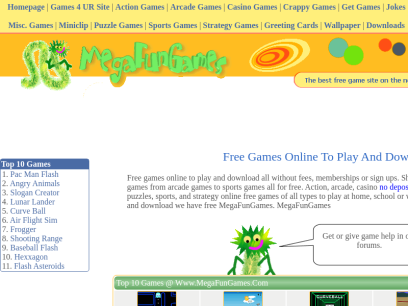 free games online to play and download : MegaFunGames
