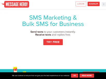 SMS Marketing &amp; Bulk SMS for Business • Message Hero