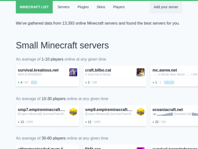 77 Similar Sites Like Minecraftserverlist Eu Alternatives