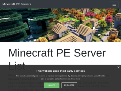 Minecraft PE Server List | Minecraft Pocket Edition Servers