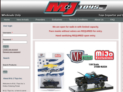 M and J Toys Inc. Die-Cast Distribution | Specializing in Die-cast Collectibles Since 1987