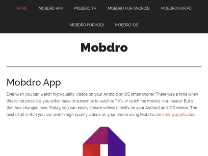 Mobdro - Watch free video streams and online TV App on your device