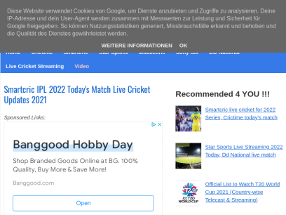 Mobilecric live IPL 2021 today match crictime cricket streaming